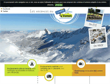 Tablet Screenshot of camping-du-vercors.fr